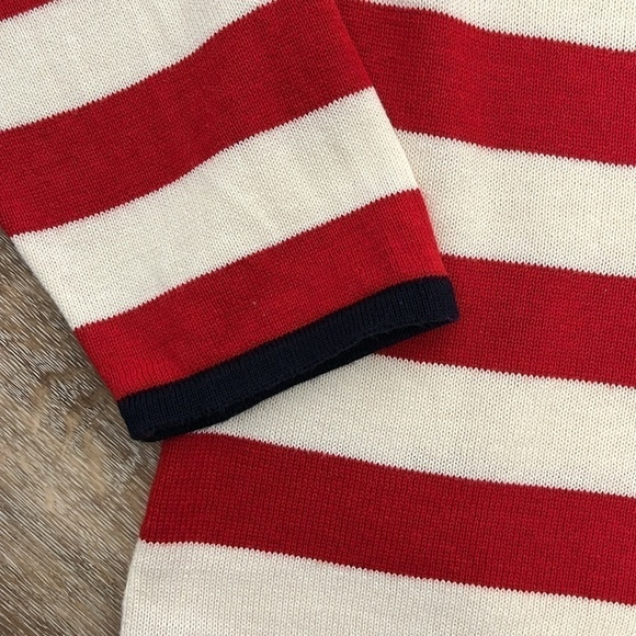 Norton Studio Petite Star and Stripes Sweater Red White Blue Women’s Size PL - Picture 4 of 14